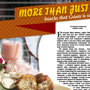 Stripes コミュニティ紙 折り込み「A Taste of Guam」グアムスイーツ特集／Stars and Stripes Community Publication insertion, "A Tast of Guam" "Guam Sweets" special